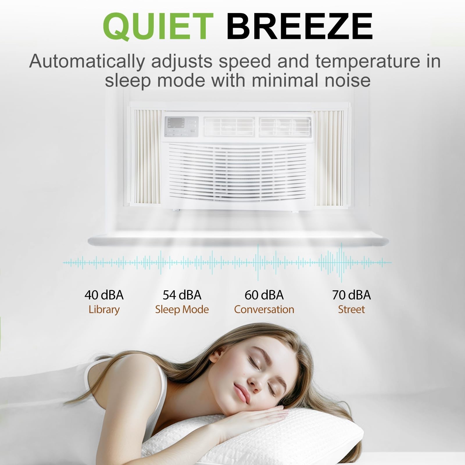 ACHAZEL 10,000 BTU WiFi Smart Window Air Conditioner Cools 350 Sq.Ft, 5 Modes