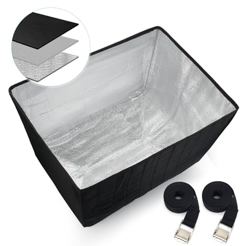 Winter Window Air Conditioner Cover Waterproof for Outside 21Wx16Dx15H Black