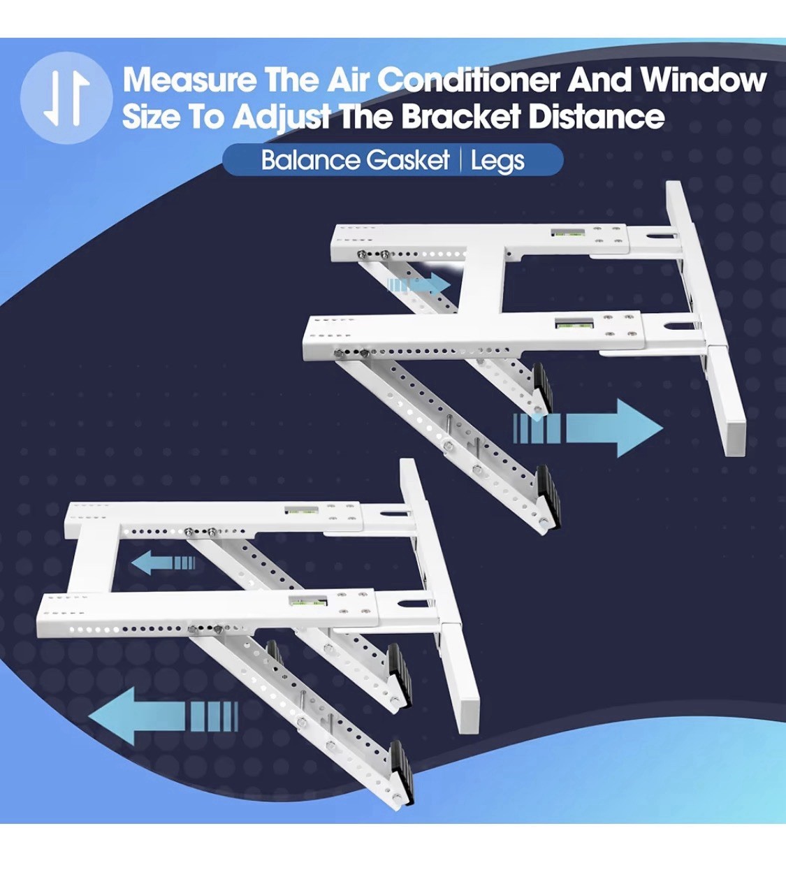 Air Conditioner Window Support Bracket, Adjustable, No Drilling, Holds 220lbs