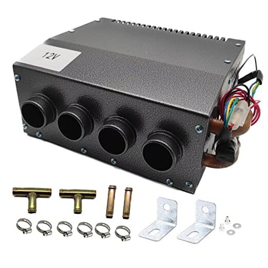 Hydronic Heater 12V 4 Front Vents, Compact Design, Portable 4 Ports new