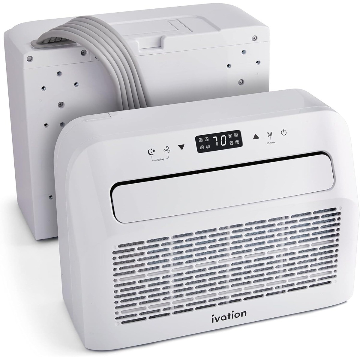 Ivation 6500 BTU RV Window AC Portable Fan Dehumidifier Sleep Mode Camper Quiet