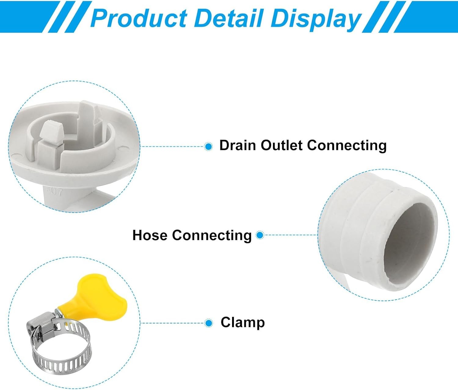 27mm Air Conditioner Drain Hose Connector 1 Pcs Universal Drain Connector