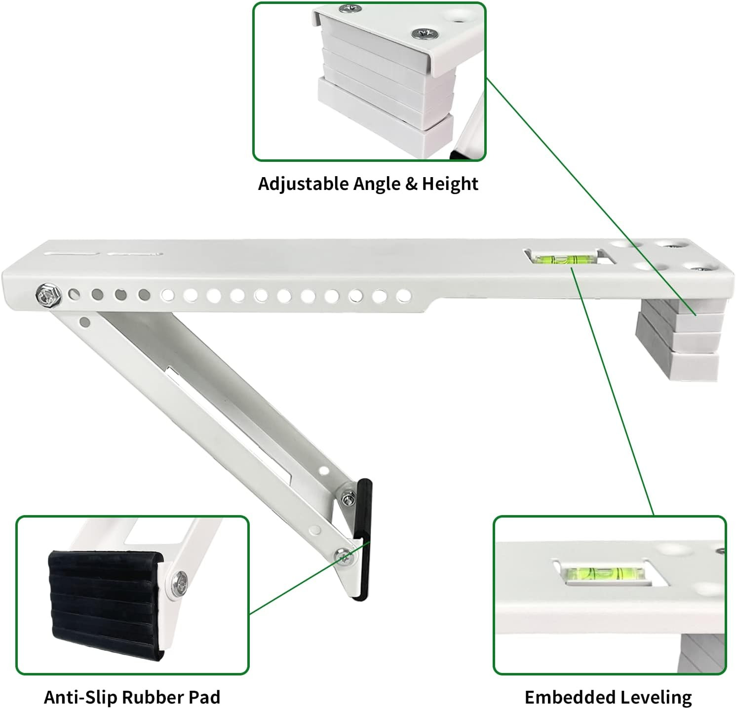 Window Air Conditioner Mounting Support Bracket, Universal AC Unit Window Stand