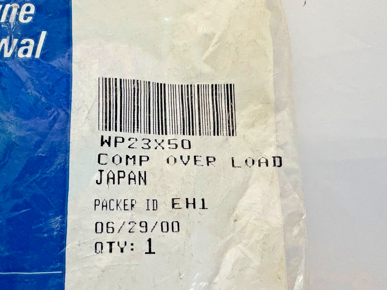 WP23X0050 / WP23X50 GE / GENERAL ELECTRIC AIR CONDITIONER OVERLOAD RELAY – OEM