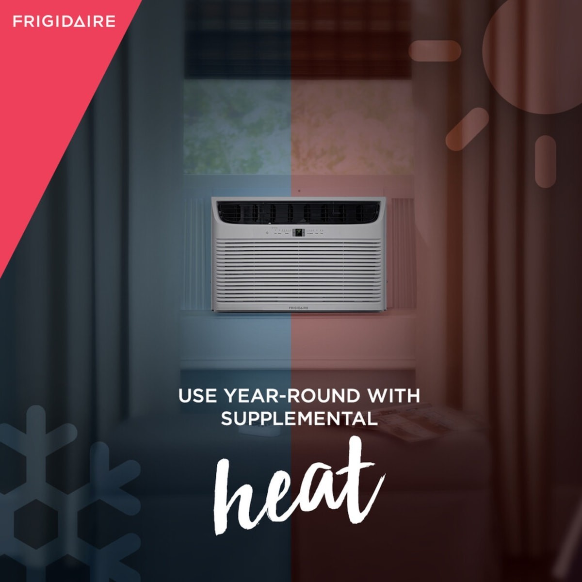 Frigidaire 23000 BTU Cool & 16000BTU Heat 230V Window Air Conditioner FHWE232WB2