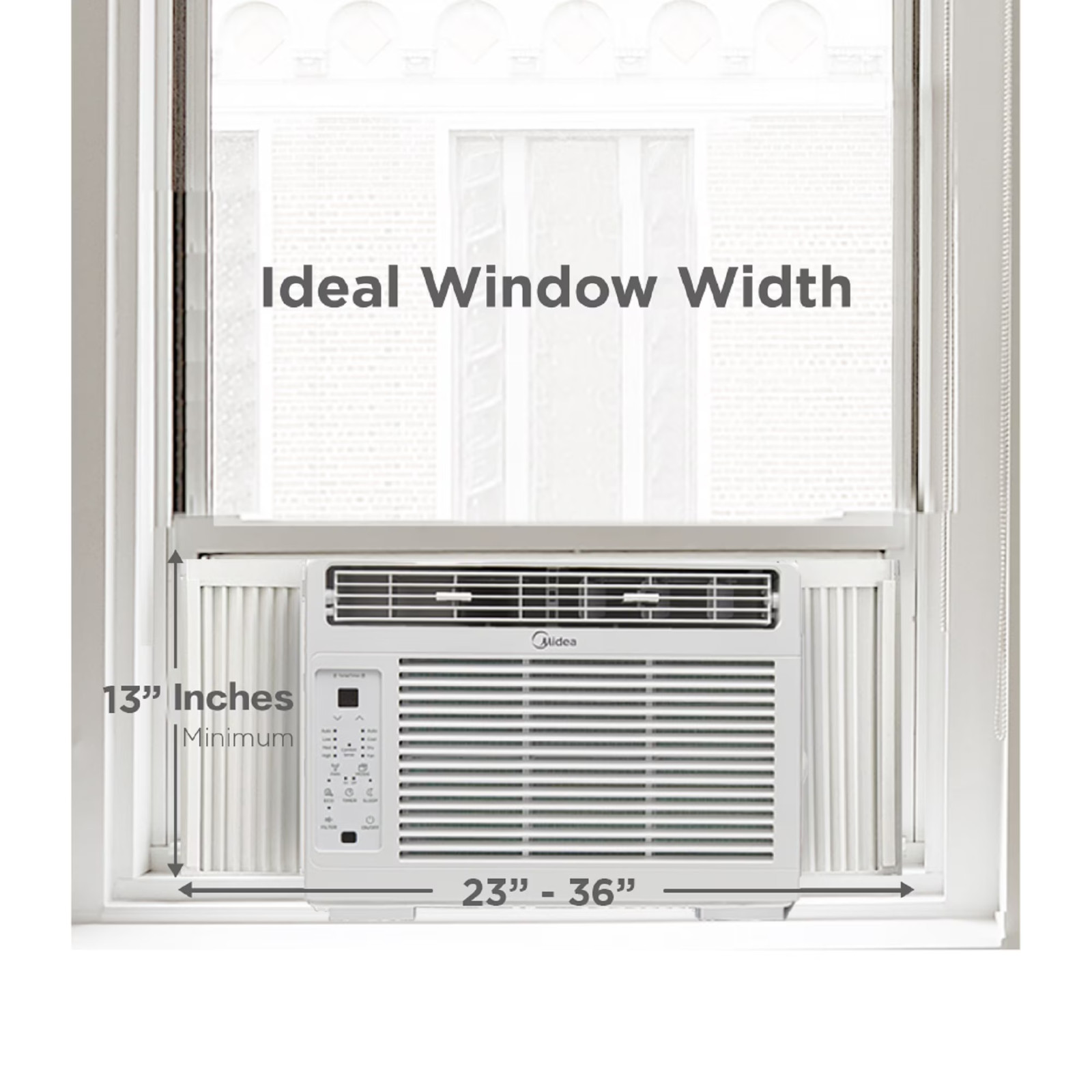 US Midea 5,000 BTU Window Air Conditioner, Cools Up To 150 Sq Ft, Remote, Progra