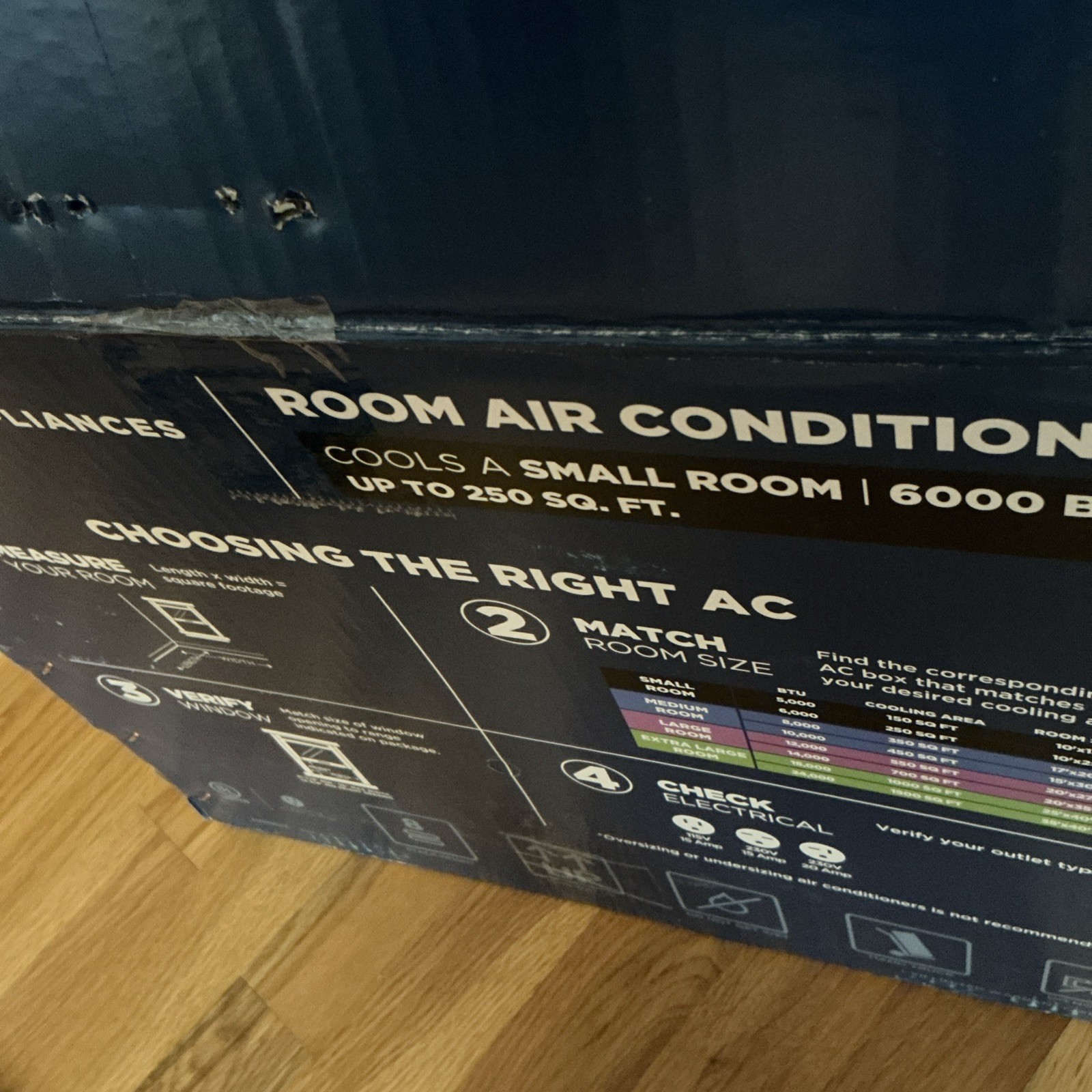 GE AHQ06LYC 6000 BTU 250 sq ft Electronic Window Air Conditioner – White