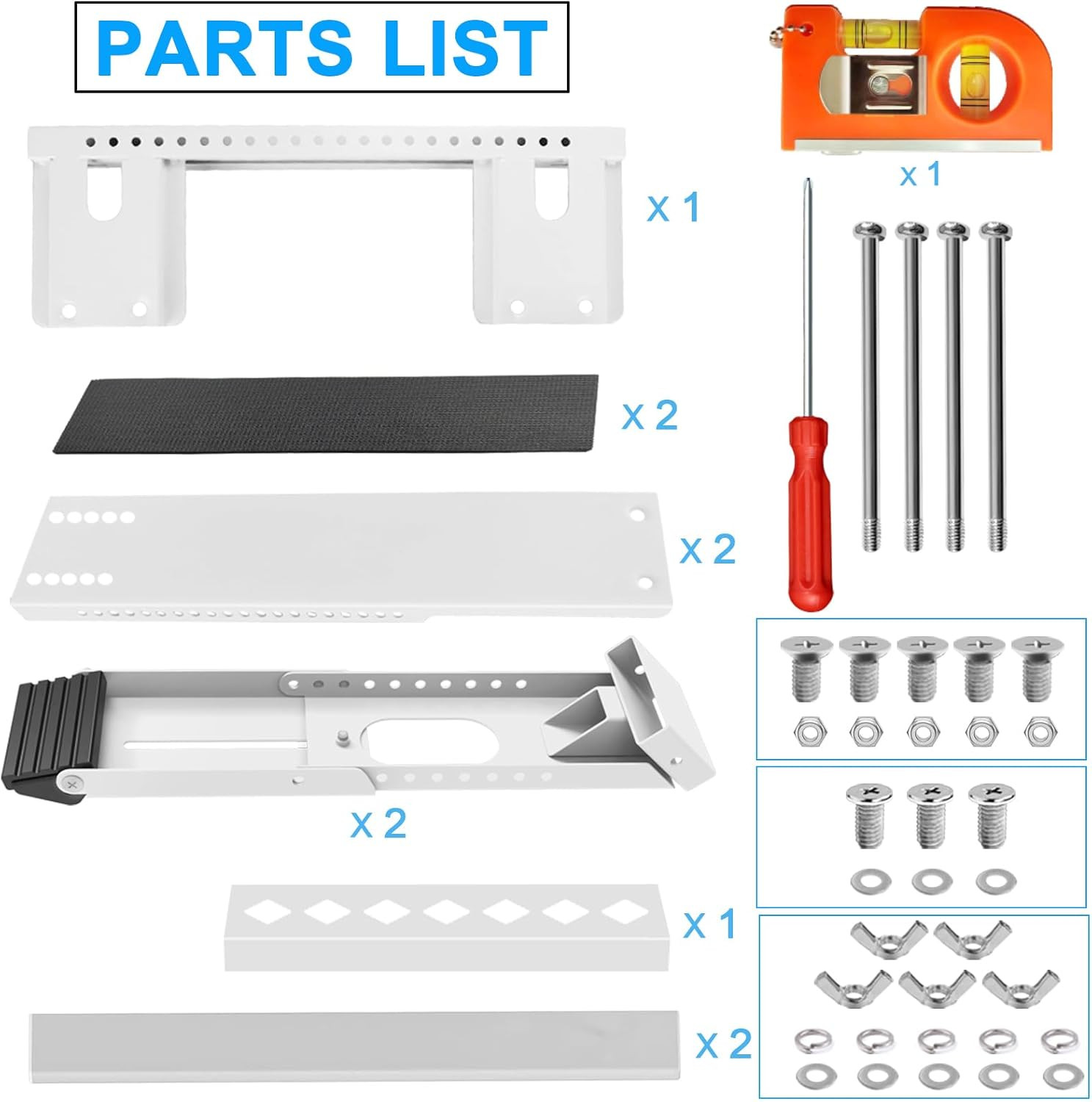 Universal Window Air Conditioner Support Bracket, No Drilling Heavy-Duty AC Wind