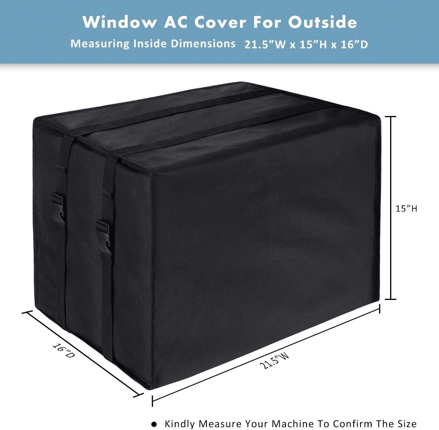 Waterproof Outdoor AC Cover 21.5W x 15H x 16D – Winter Protection