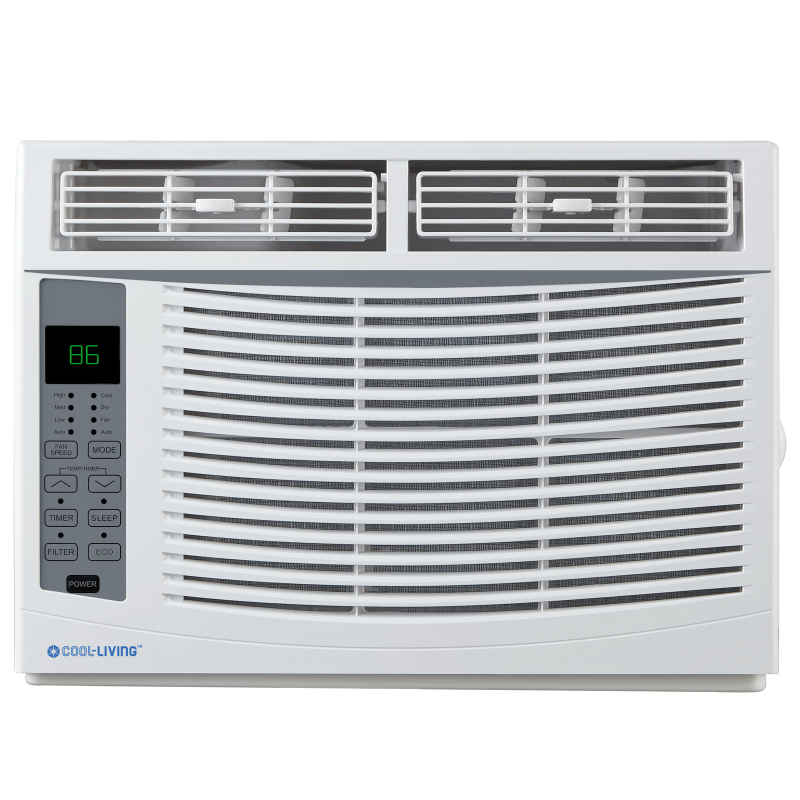 Cool-Living 6,000 BTU Window AC w/ Remote – 115V, Energy Saver, 3 Fan Speeds