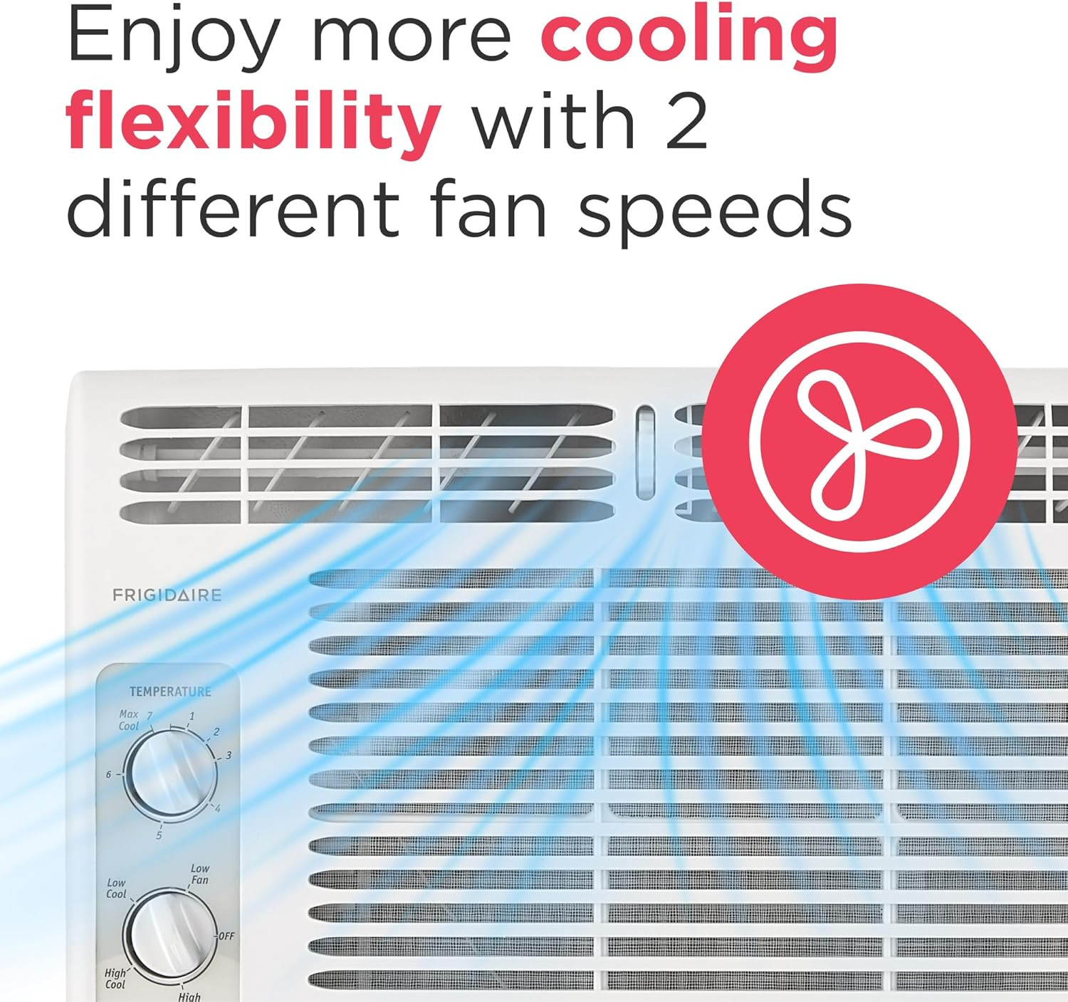 Frigidaire 5,000 BTU Window-Mounted Air Conditioner, Cools up to 150 Sq. Ft., Qu