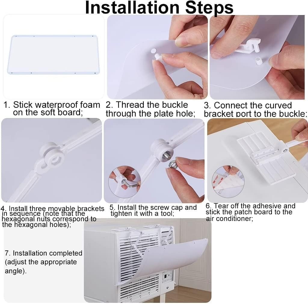 Window Air Conditioners Windshield Universal,Adjustable Angle Air Conditioner…