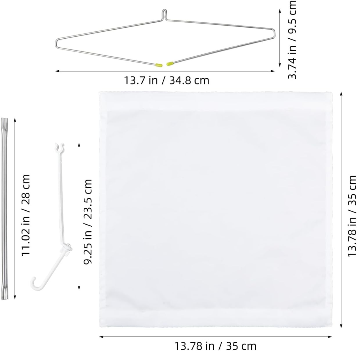 2 Pack 13.76 Inch Ceiling Air Conditioner Wind Deflector for Efficient Airflow