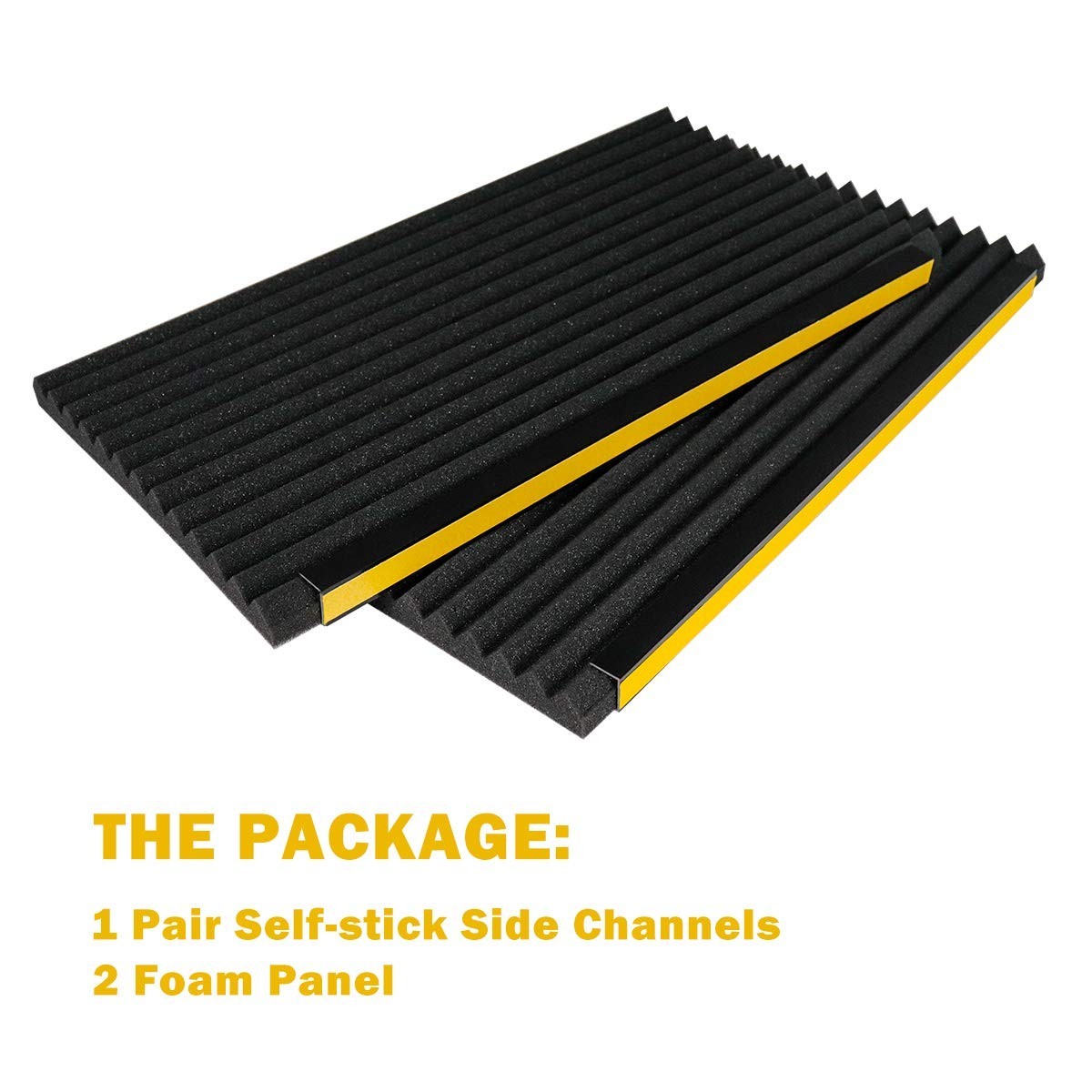 Window AC Insulation Foam Panels Kit – 2 Pack, Black, 17″x9″x7/8″ – Energy Saver