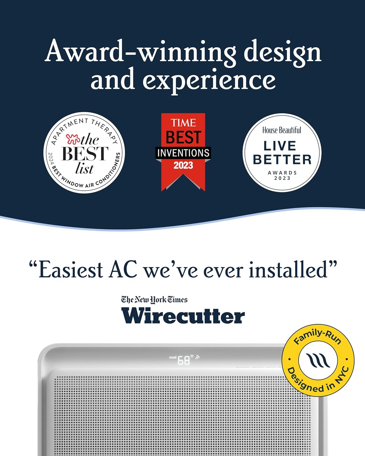 10,000 BTU Inverter Window Air Conditioner with Whispertech – Ultra-Quiet & Smar