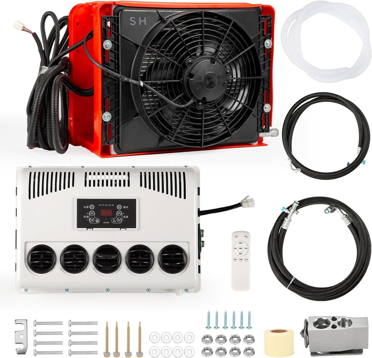 12V Split Air Conditioner 9000BTU for RVs, Trucks, and Camping Vehicles