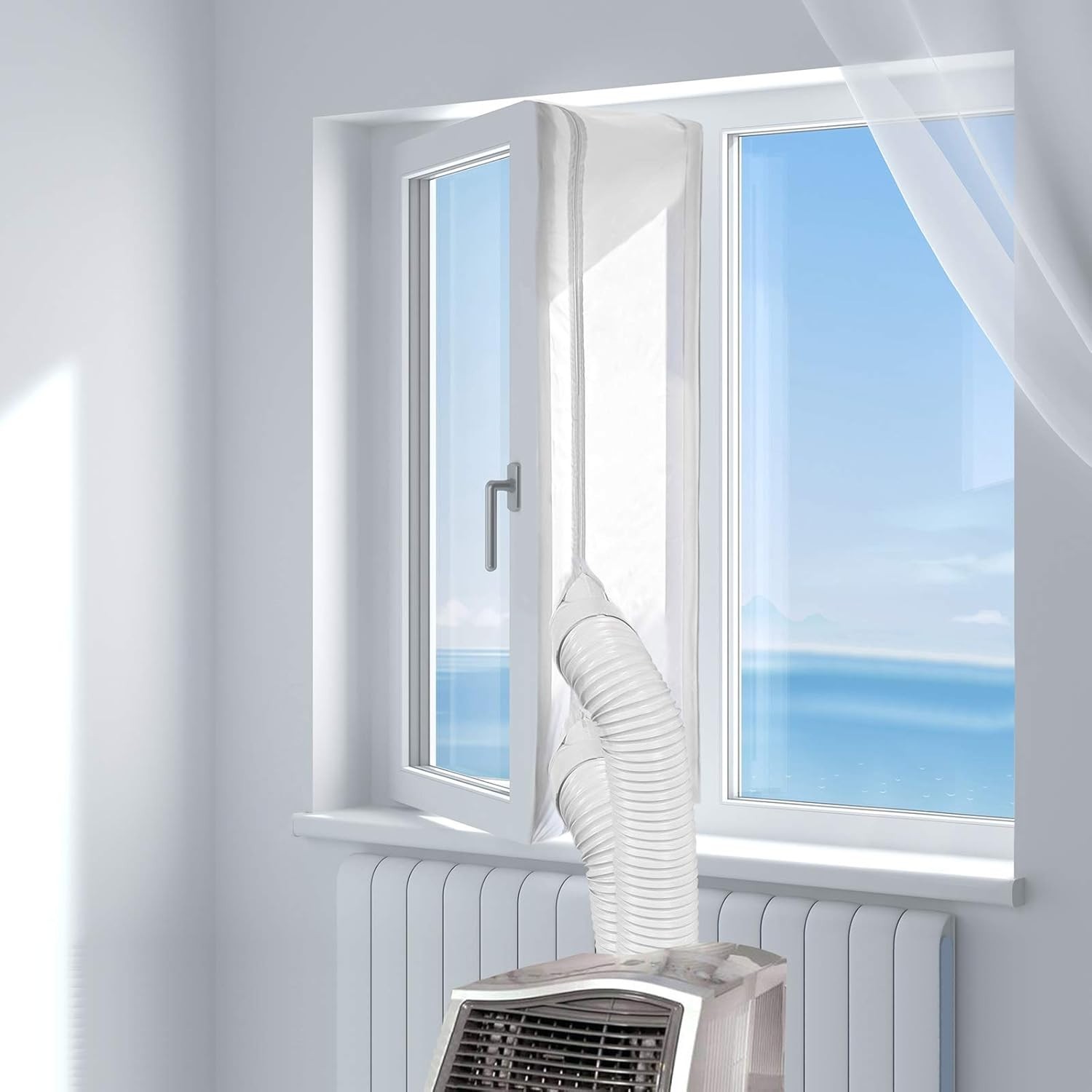Universal 157″ Window Seal for Portable AC & Dryer – Easy Install, Energy Saving