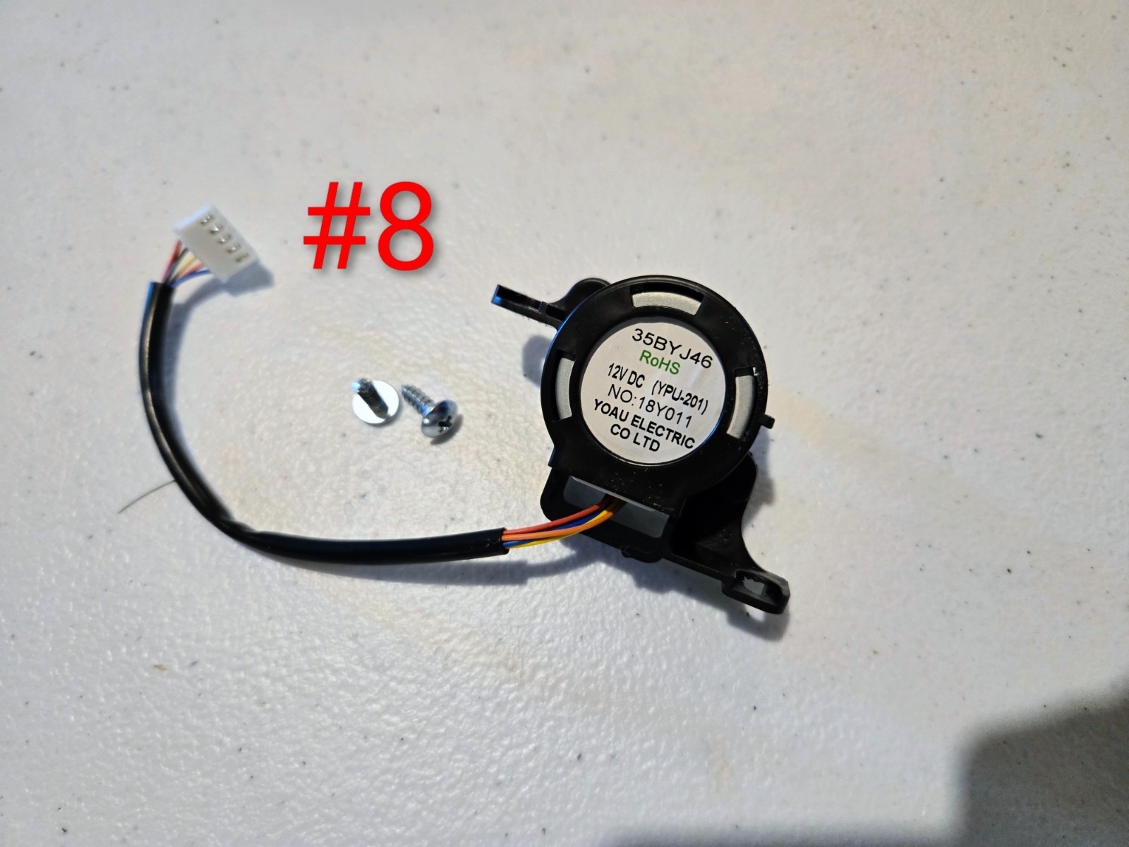 YOAU 35BYJ46 12V DC SWING LOUVER STEPPER MOTOR YPU-201 for Insignia NS-AC10PWHP