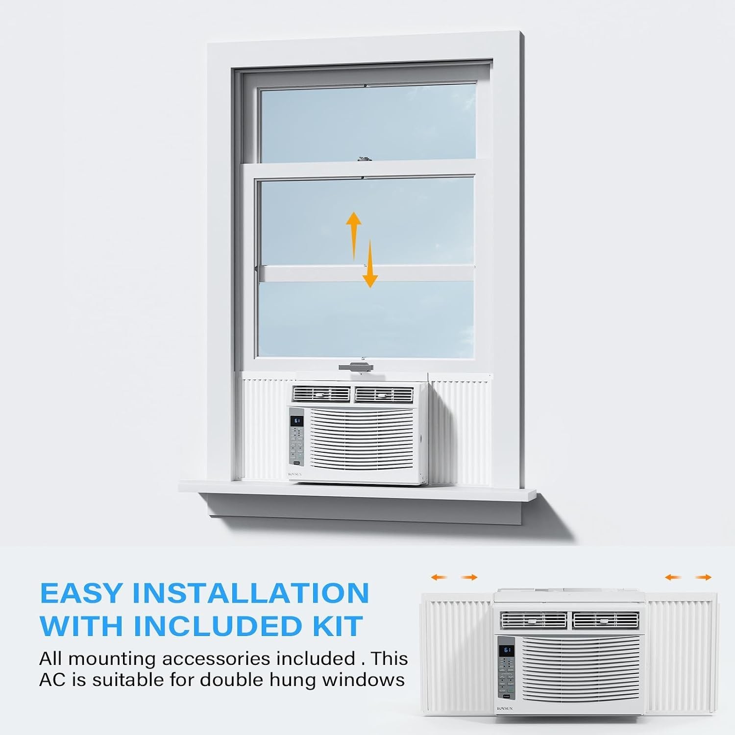 Smart 6000 BTU Window Air Conditioner with WiFi Energy Saving Window AC Unit