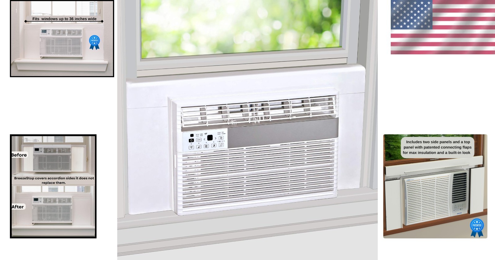 Surround Insulation Panels for Window AC Units – Protect -Round