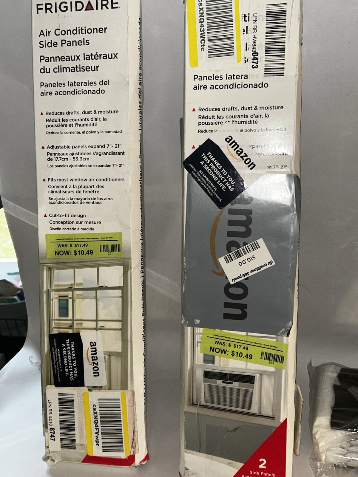 Frigidaire Adjustable Air Conditioner Side Panels Black White for Window Units