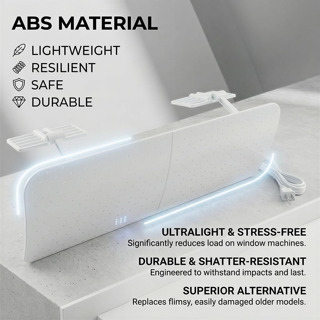 Adjustable AC Vent Deflector with Negative Ion Purifier for Window Units – Cool