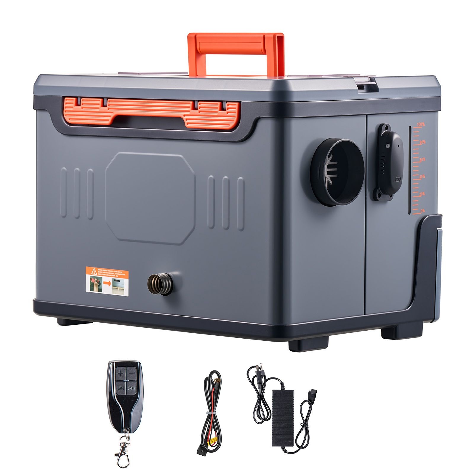 8KW 12V/ 24V Portable Diesel Heater with Bluetooth, Remote, LCD, 1.3 Gal Tank