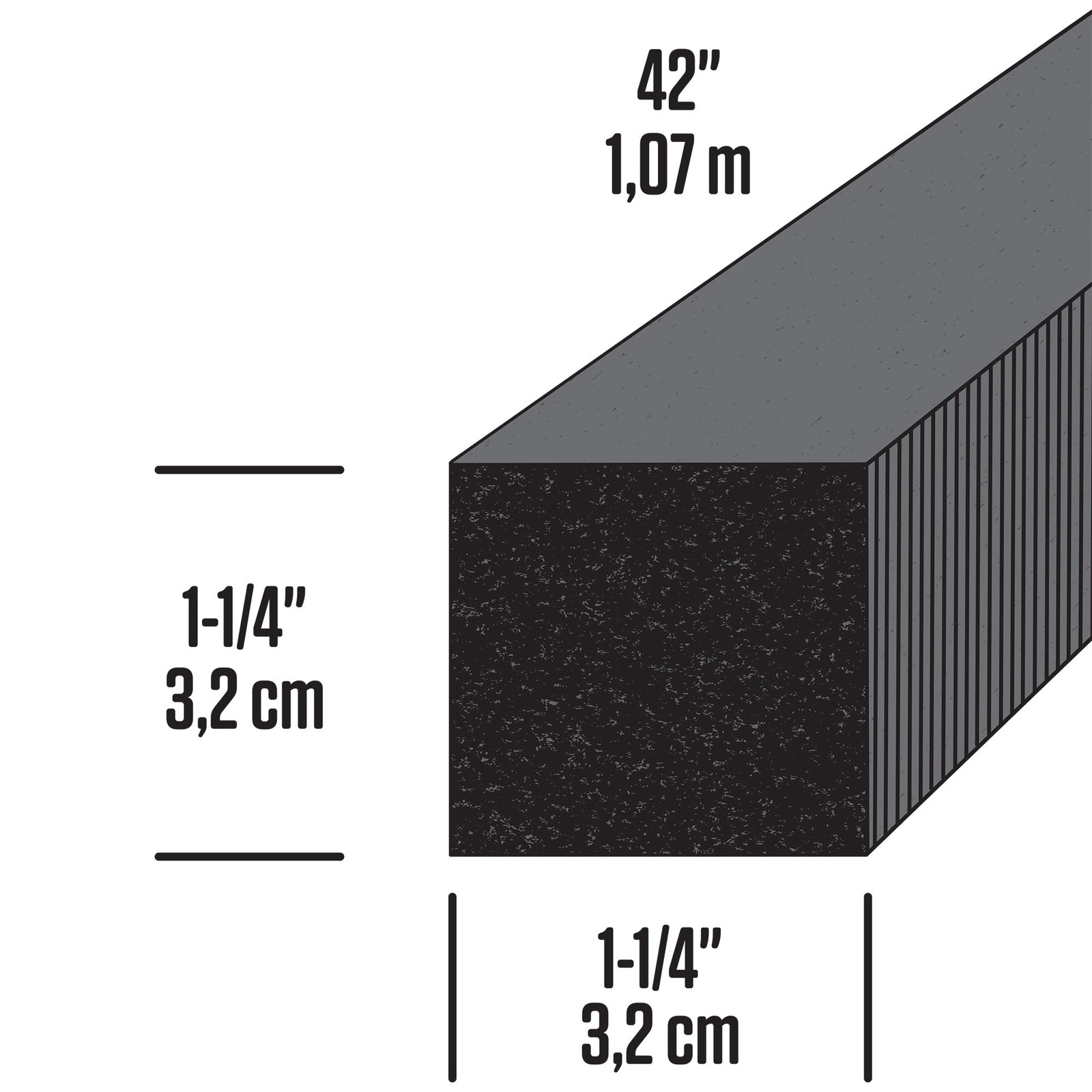M-D Building Products 02006 1-1/4 in x 42 Gray Foam Window in.,