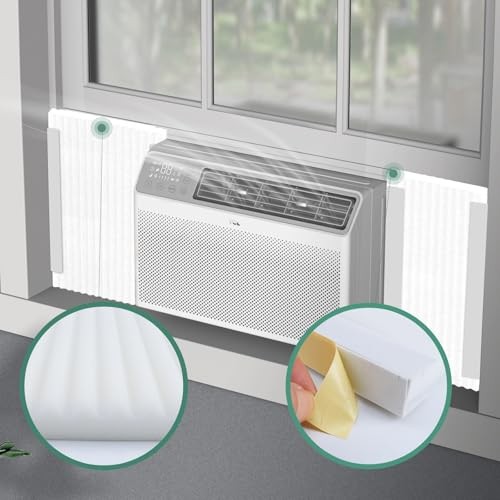 Window Air Conditioner,Side Insulated Foam Panel, Summer/Winter Heat and Draft