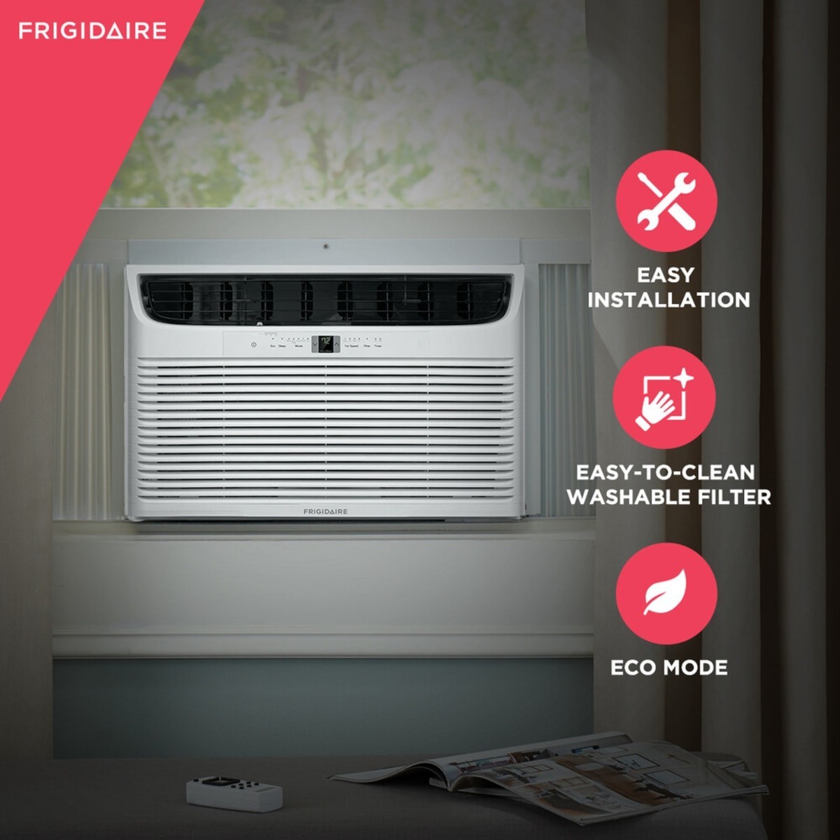 Frigidaire 23000 BTU Cool & 16000BTU Heat 230V Window Air Conditioner FHWE232WB2