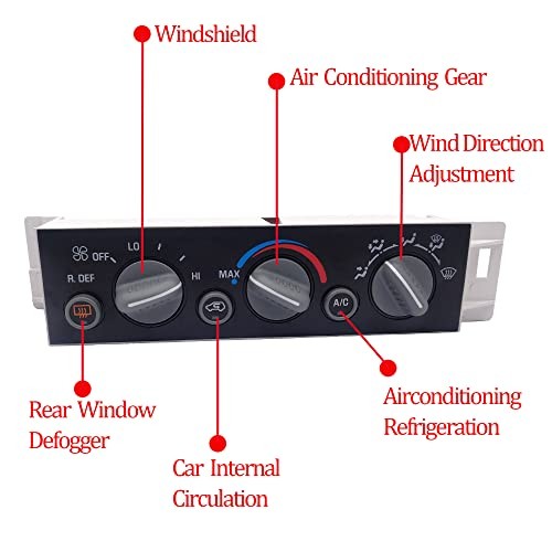 599-006 A/C Heater Climate Control Module w/Rear Window Defogger Switch for