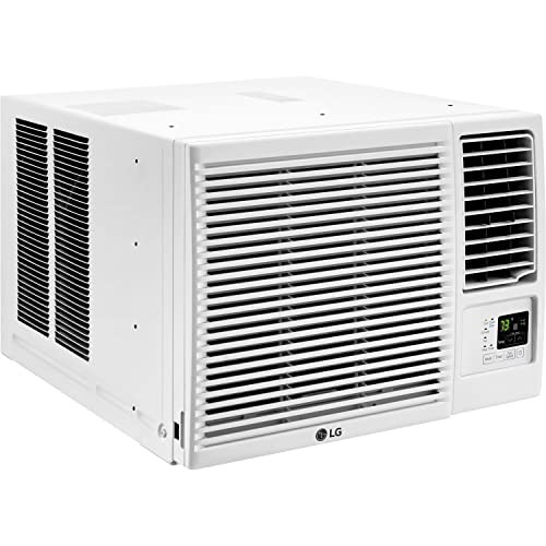 WHITE – LG 7,500 BTU / 3,850 BTU WINDOW AC (COOL / HEAT) W/REMOTE LW8023HR