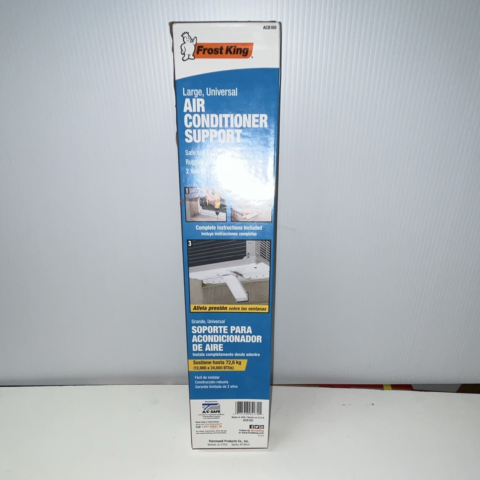 Frost King ACB160 Window AC Support Bracket 12000-24000 BTU Easy Install