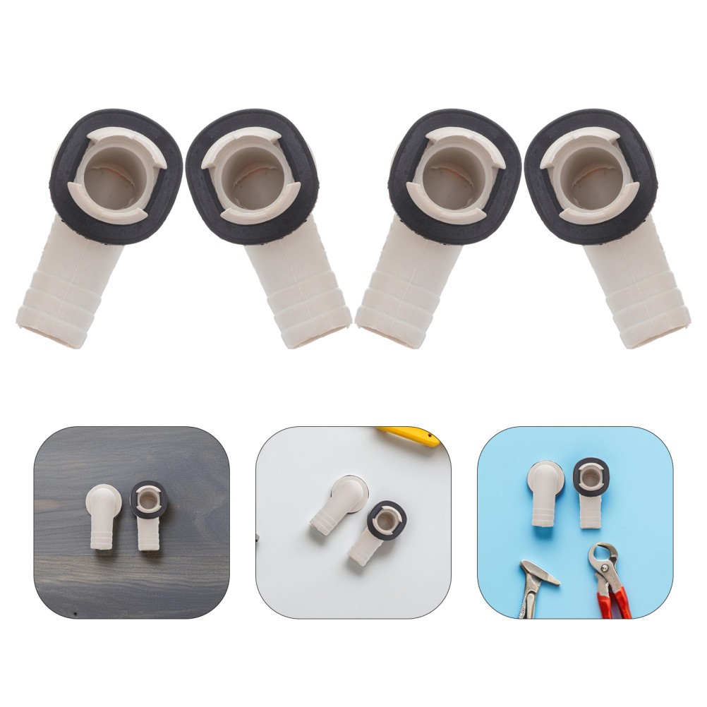 4 Pcs Air Conditioner Water Drain Tube Condensate Connector Ac Unit