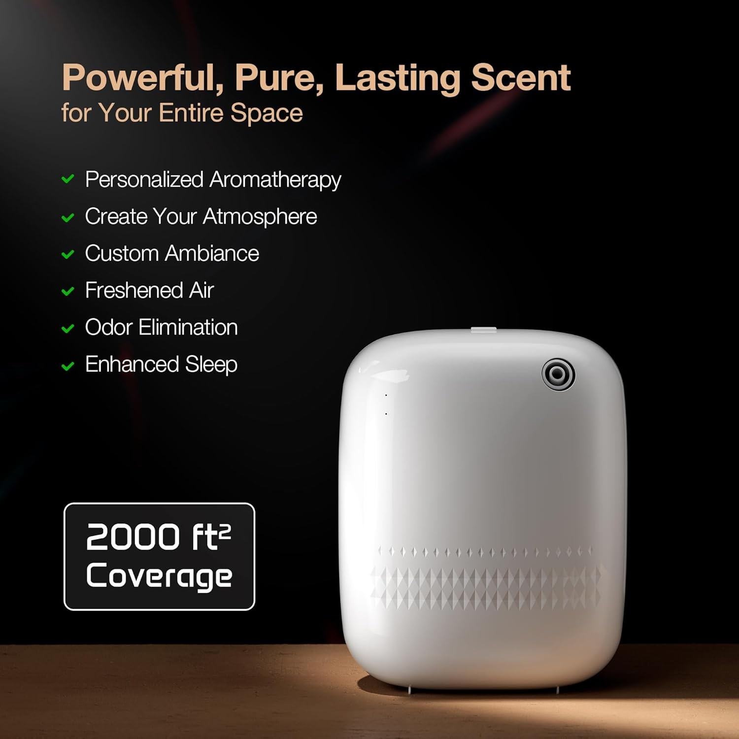 Waterless Essential Oil Diffuser for Home Large Room Smart Scent Air Machine NEW