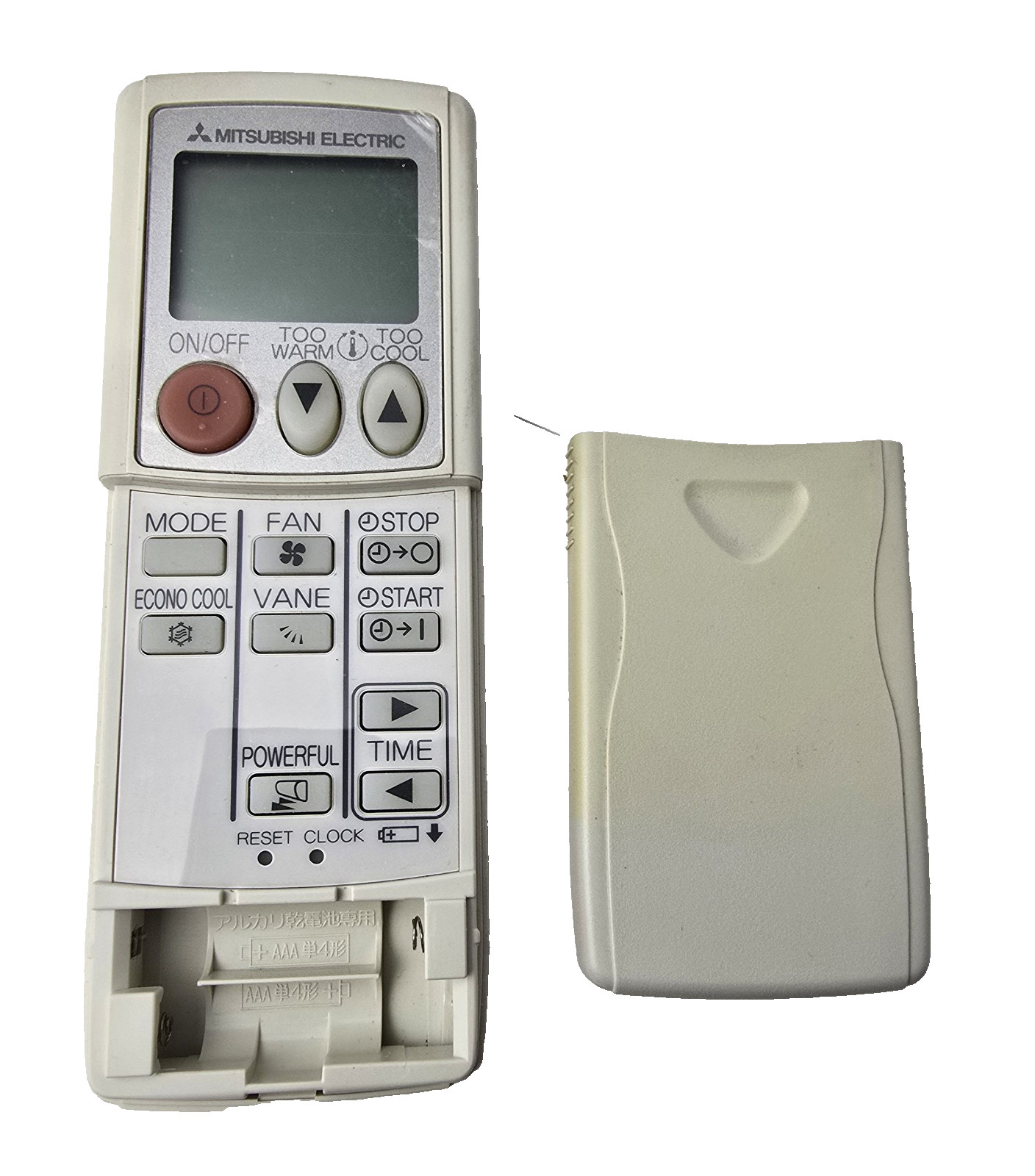 Mitsubishi Electric Air Conditioner Remote Control KM07J w/ Wall Mount Holder