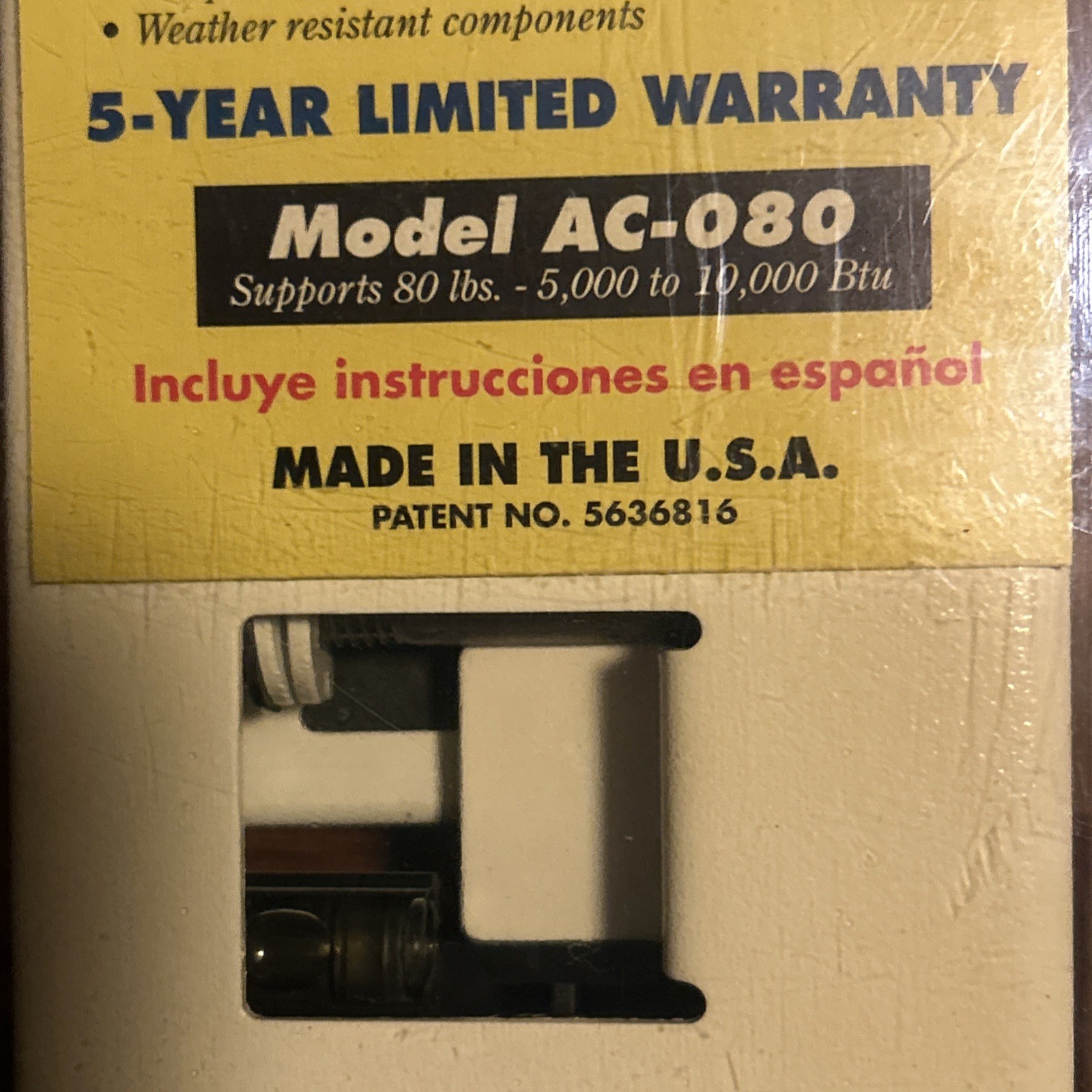 2 New Old Stock AC-SAFE UNIVERSAL AIR CONDITIONER SUPPORT AC-080 BRACKET USA