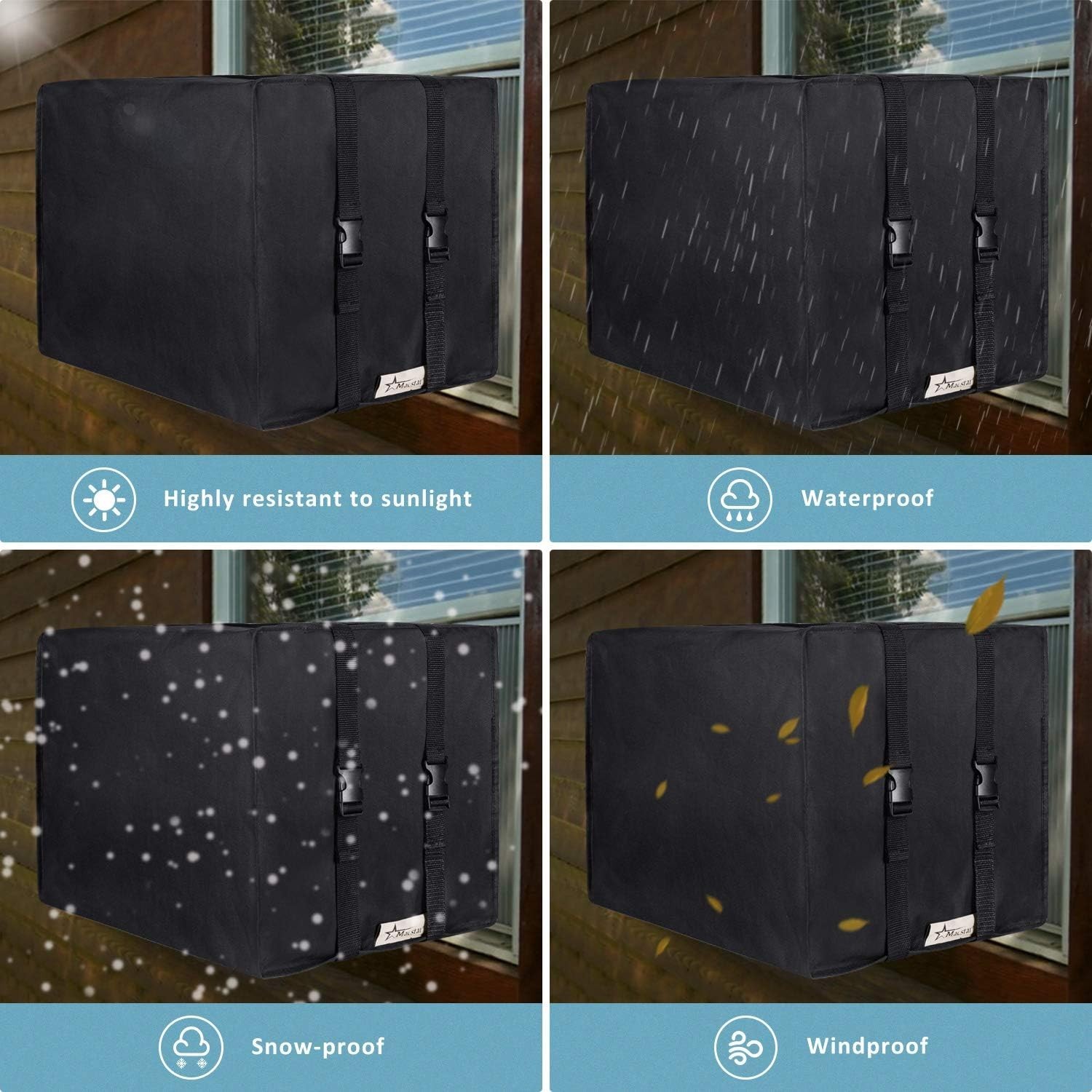 Waterproof Outdoor AC Cover 21.5W x 15H x 16D – Winter Protection