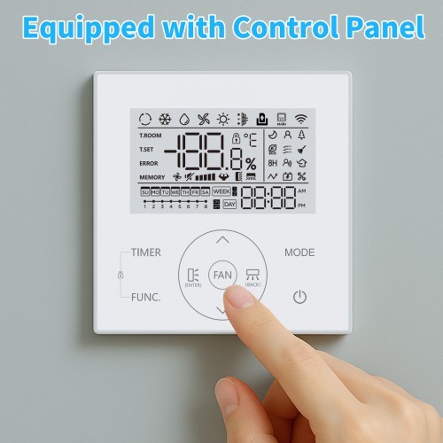 ROVSUN 18000 BTU Ducted Split Air Conditioner with Inverter & Wired Controller