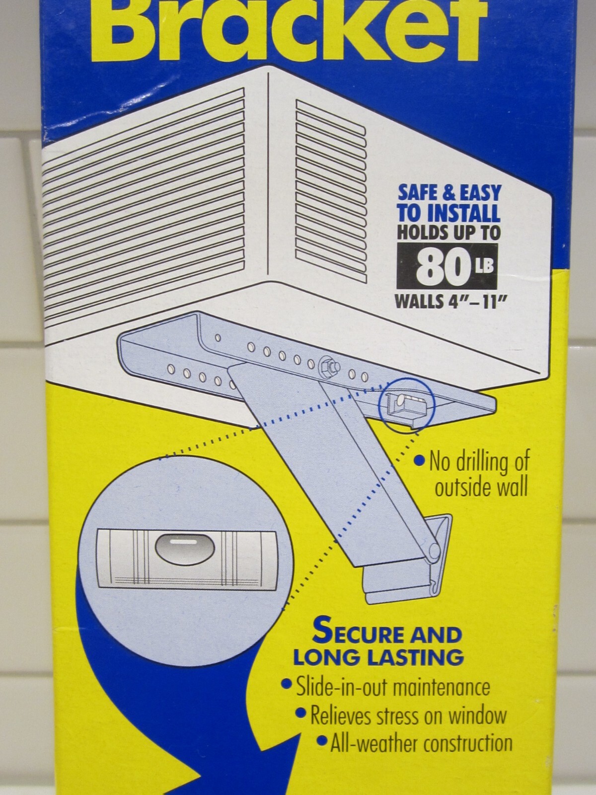 AC Safe AC-080 Universal Light-Duty Air Conditioner Support Bracket, Upto 80 lbs