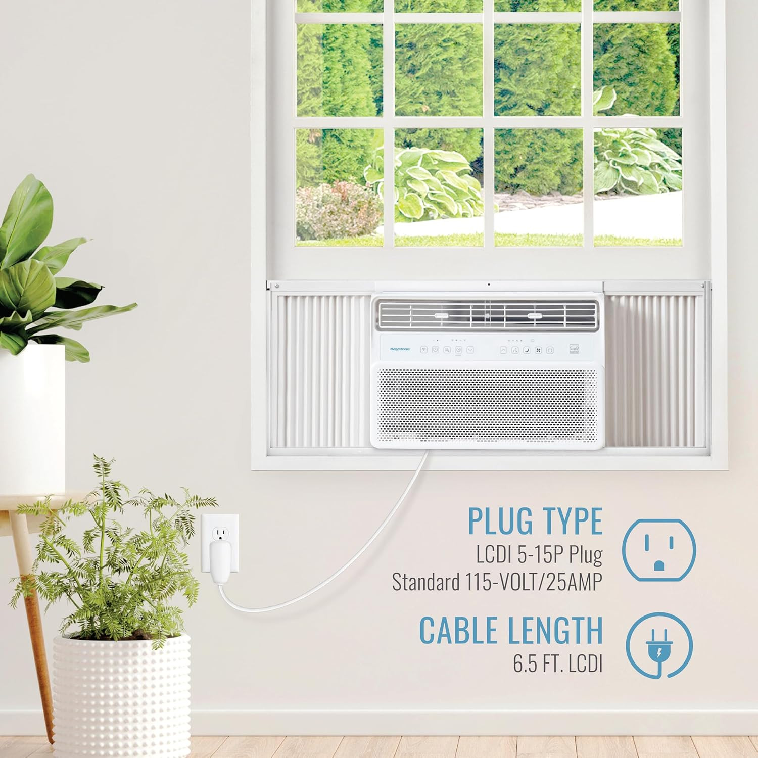 14,000 BTU Window Mounted Inverter Air Conditioner with Quiet, High Efficiency O