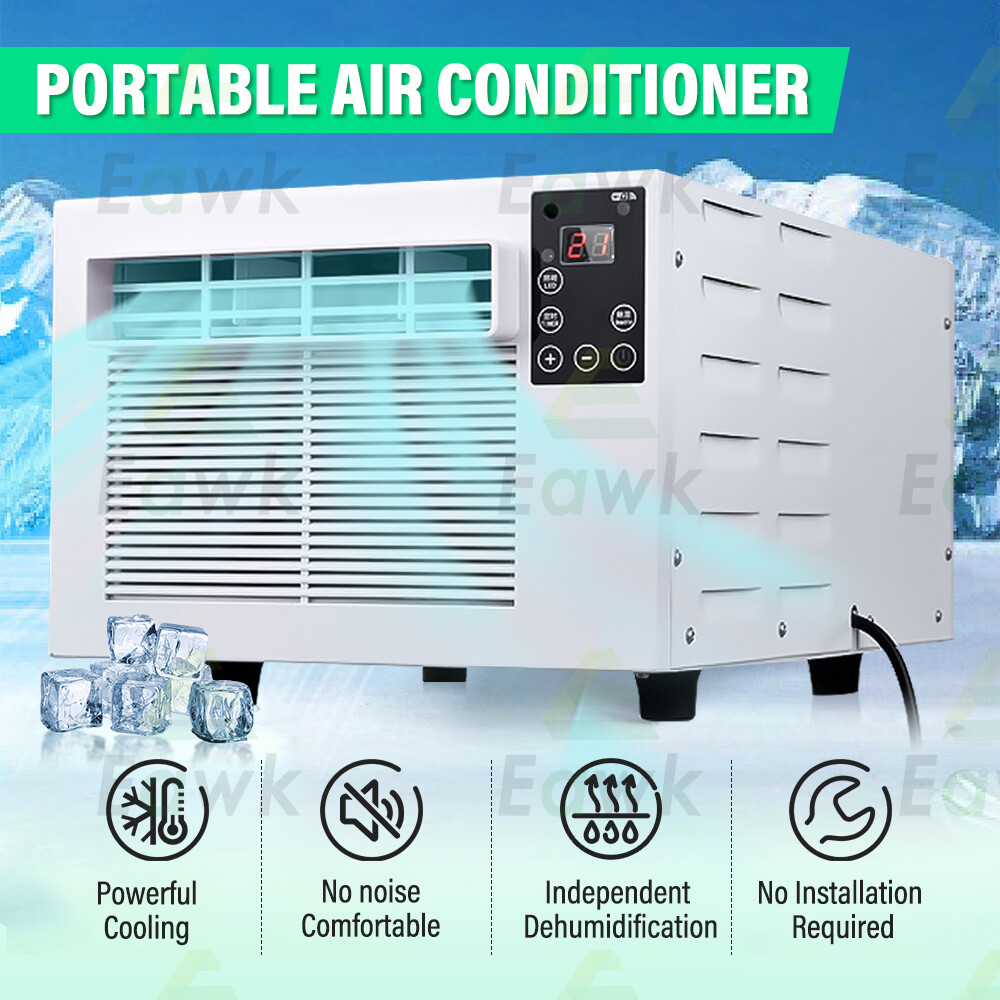 Mobile Small Air Conditioner Refrigerator Desktop With Remote Control 1876BTU