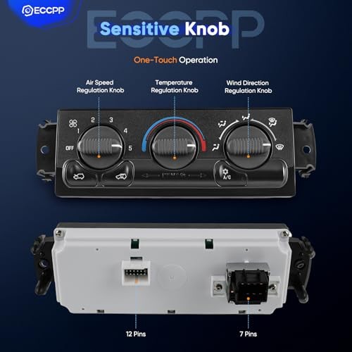 A/C Heater Climate Control Module Panel 9361355，599-266 Compatible With 2002