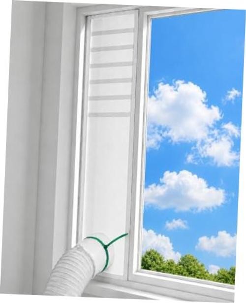 Portable AC Window Vent Kit, Heavy Duty Heat-Insulating Air Conditioner Window