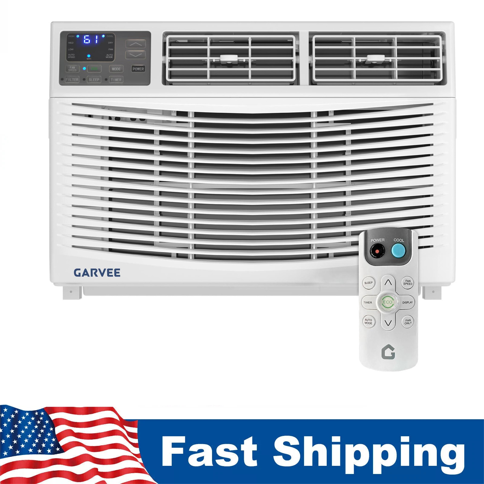 10000BTU Window Air Conditioner with Remote Control Fast Cooling for 450 Sq.Ft