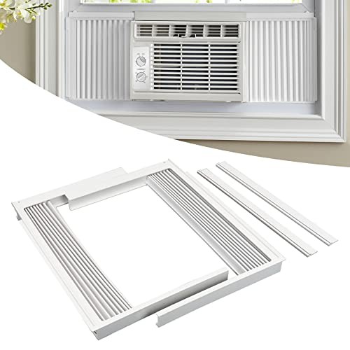 Window Air Conditioner Side Panel with Frame, Fit White, Fit 8,000 BTU Units