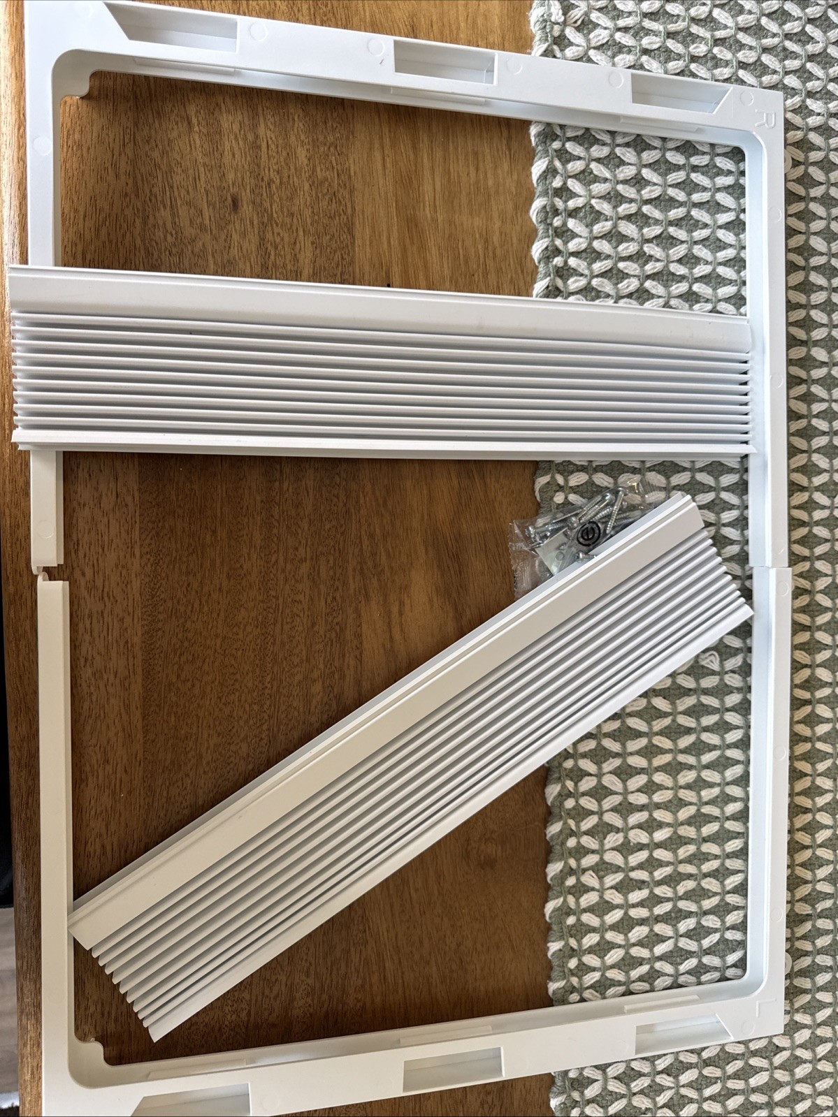 AC Window Extension Panel Kit 14.7 x 8.5 Inch White
