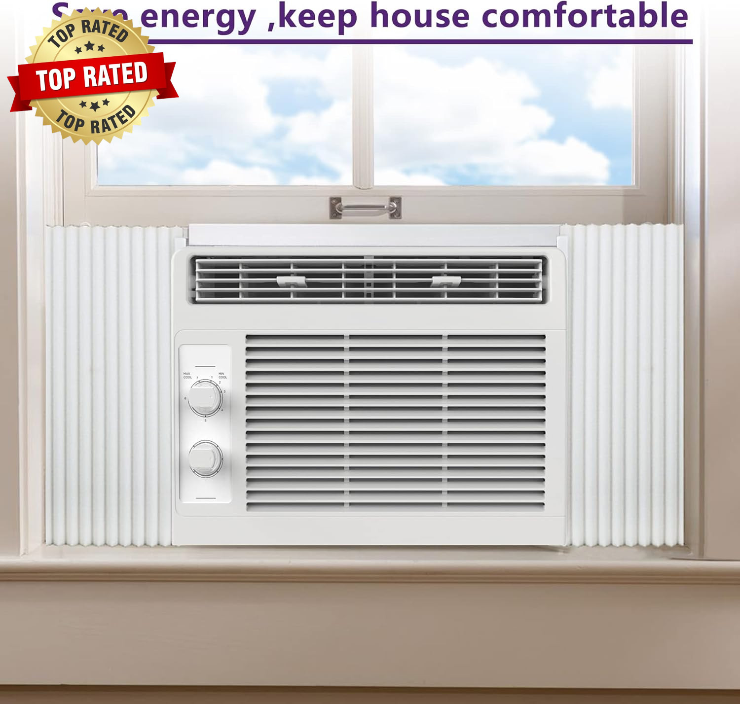 Window Air Conditioner Foam Insulation Panels,Window AC Side Panel Kit,Summer an