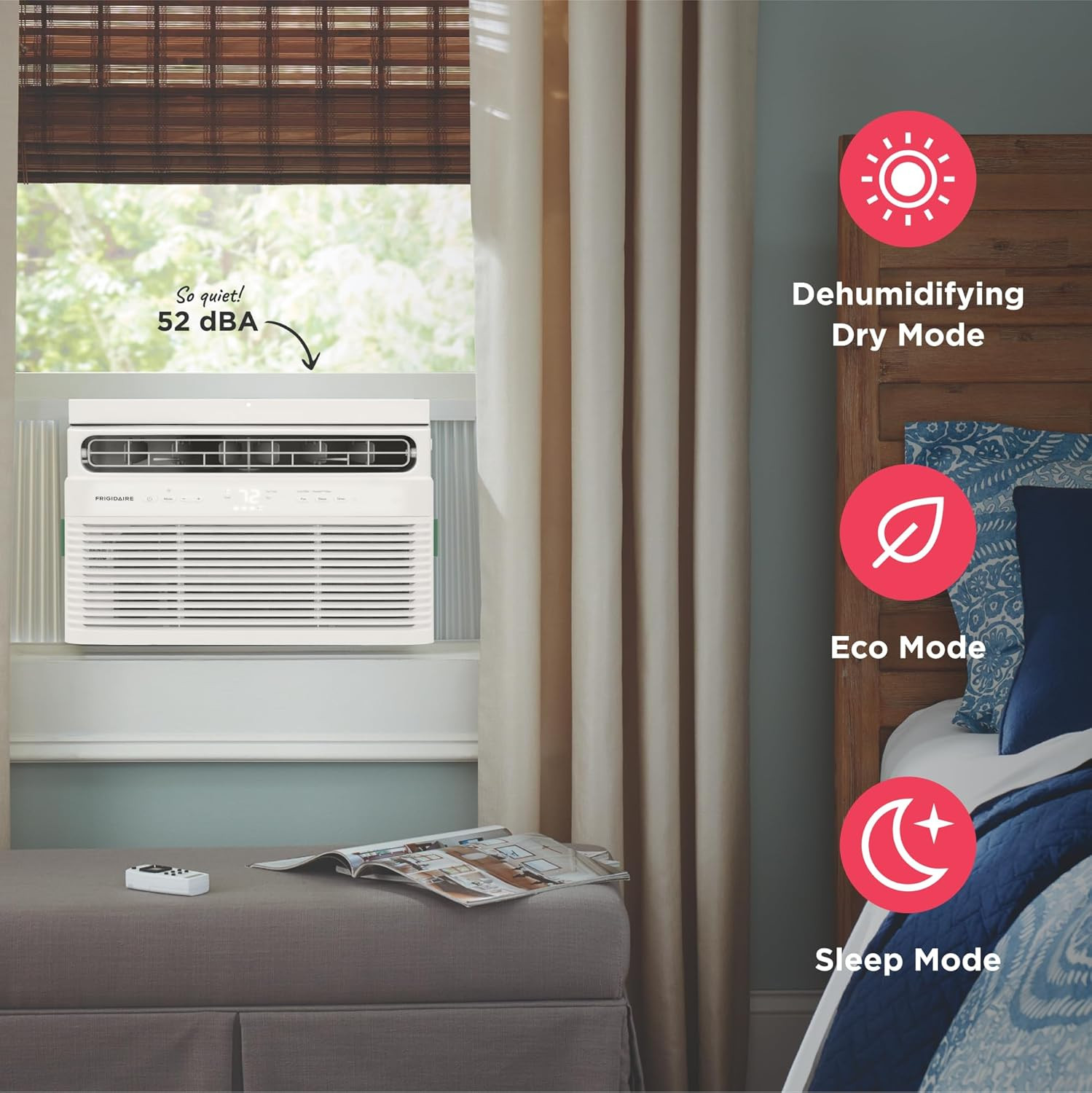 Frigidaire 5,000 BTU Window Air Conditioner with Remote Control, Cools up to 150
