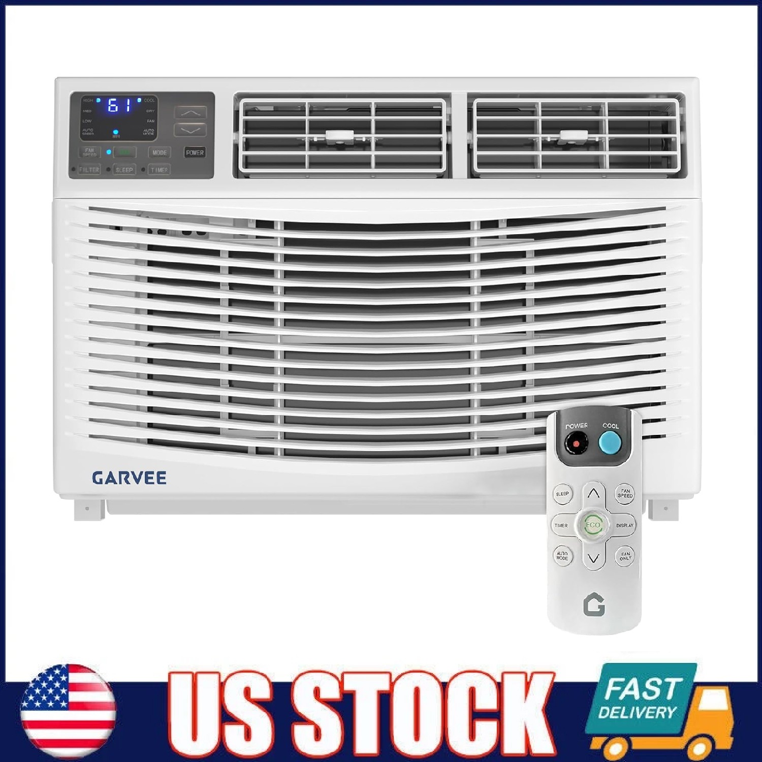 10000 BTU Window Air Conditioner, Indoor AC Unit for Bedroom Office ,24H Timer